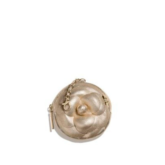 Camelia Bouquet O-Coin Purse - Golden