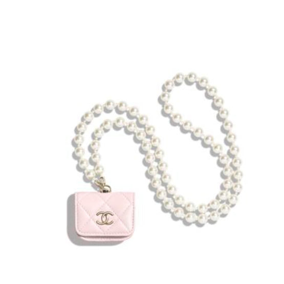 Pearls Mood O-Airpods Holder - Light Pink