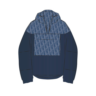 Woven Raincoat - 38I Dior Oblique Bleu
