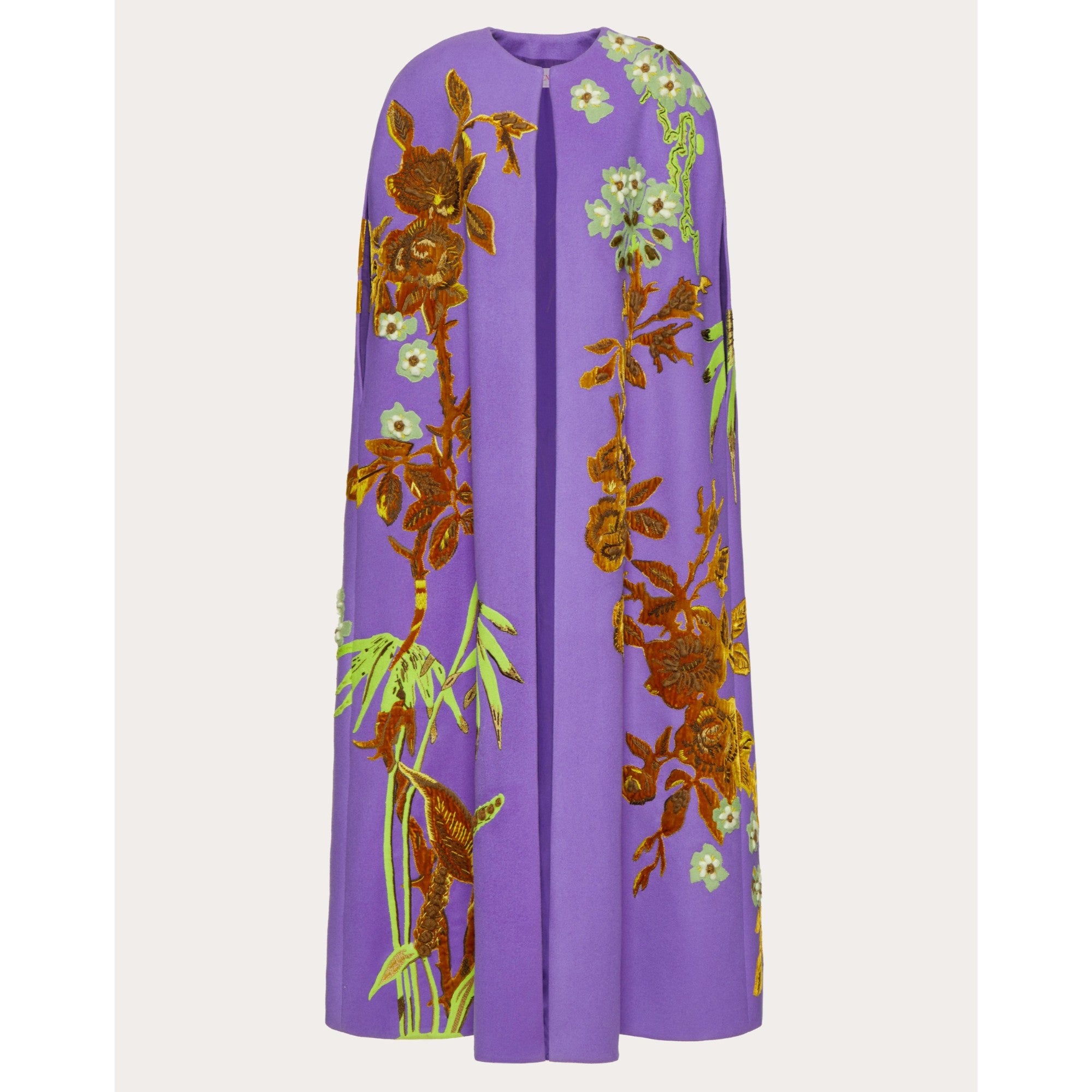 Embroideries Cape - Rich Violet/Multicolor