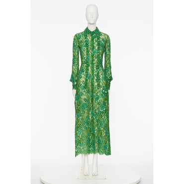 Embroideries Dress - Pure Green