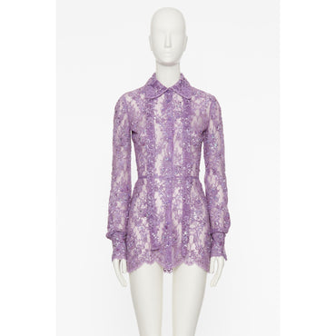 Embroideries Dress - Lilac