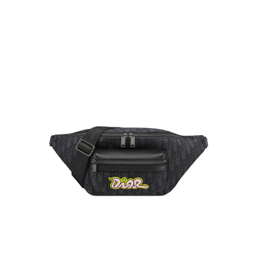 Men Body Bag - H958 Black And Yellow Fluo