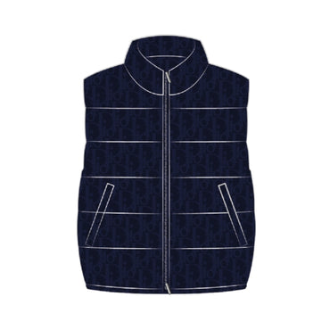 Feather Woven Puffer - 38I Dior Oblique Bleu