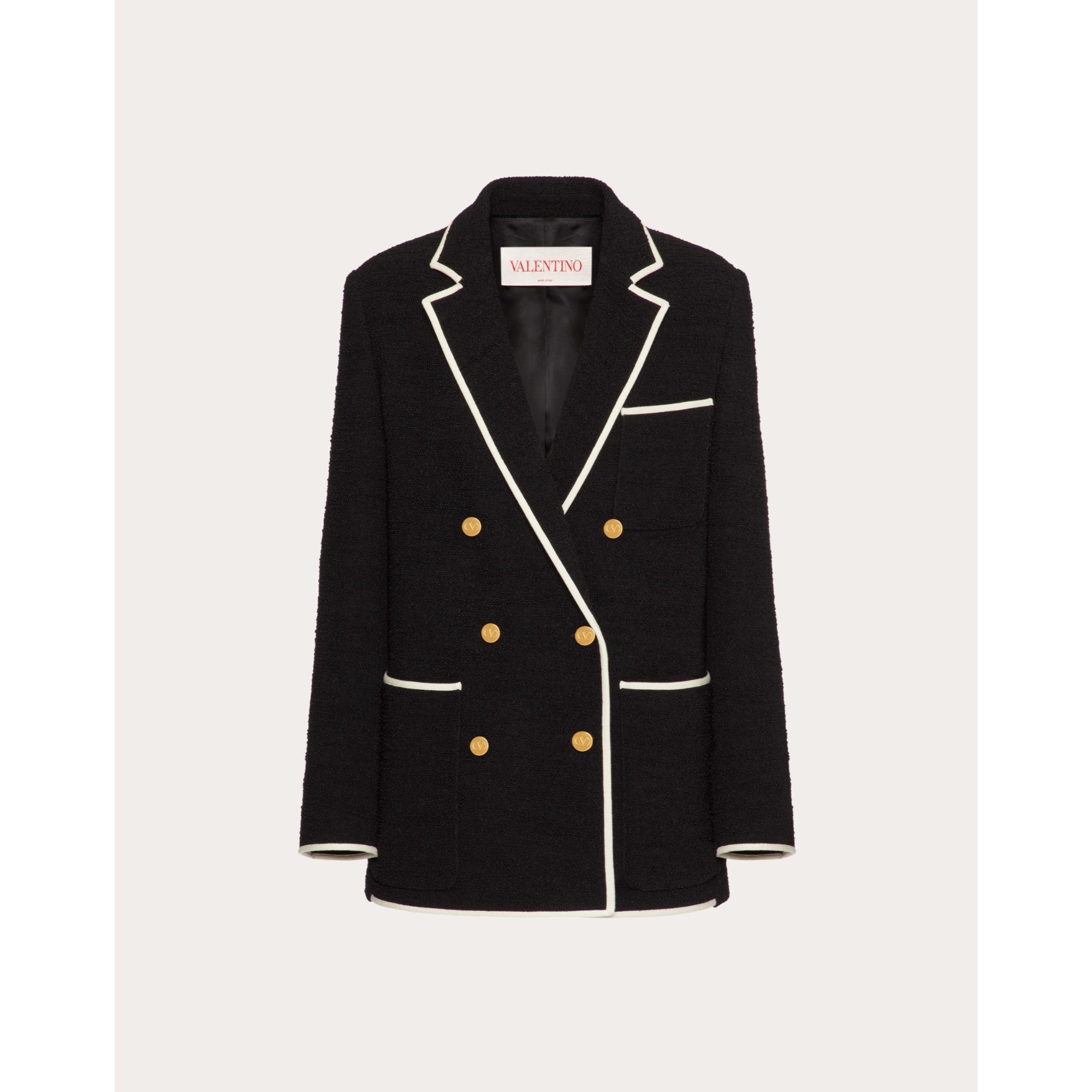 Tweed Jacket - Nero/Avorio