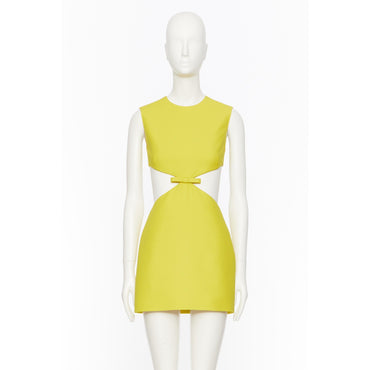 Crepe Dress - Texture Yellow
