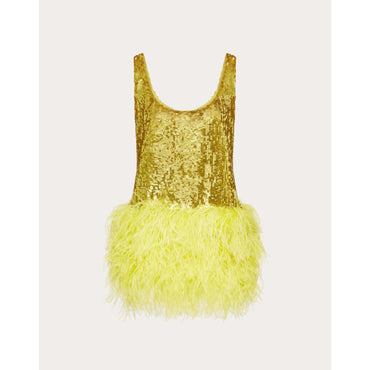 Embroideries Dress - Lime