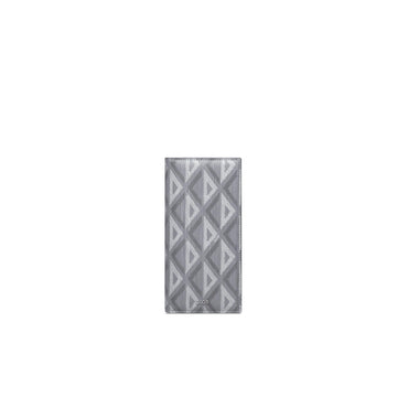 Men Long Bi-Fold Wallet Cd Di - 42E Grey Multi