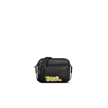 Men Mini Bag - H958 Black And Yellow Fluo