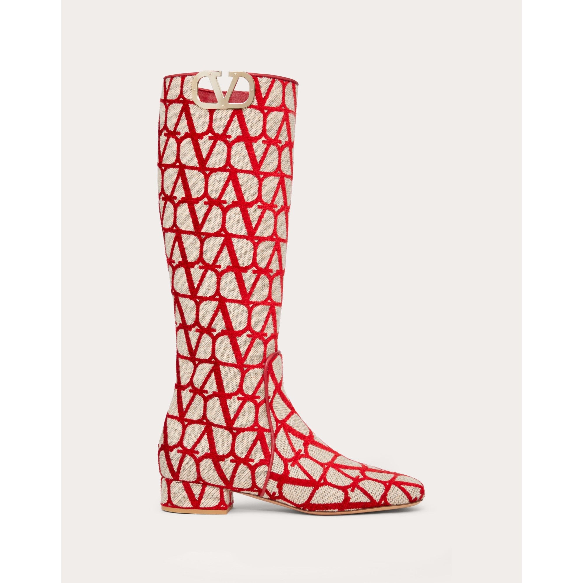 Vlogo Type Boot - Naturale/Rosso V