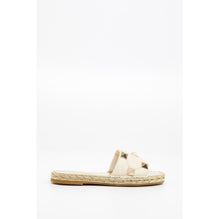 Roman Stud Quilted Espadrillas - Light Ivory