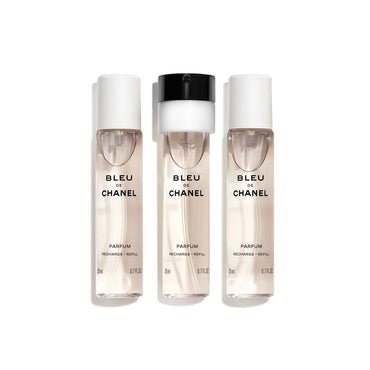 Bleu De Chanel Twist&Spray Parfum Pour Homme 3 Travel Spray Refills - 3X20