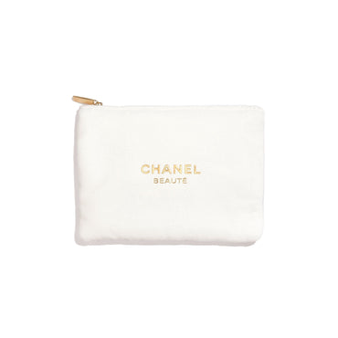 White Fluffy Pouch / Crm Gifts Holiday 2024