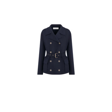 Women W Rtw Coat - 5640 Bleu
