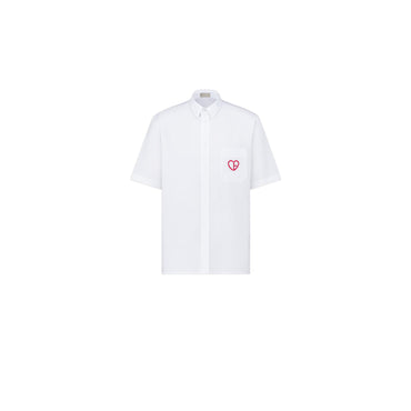 Men M.Woven Shirt - 083 Fantaisie Fond Blanc
