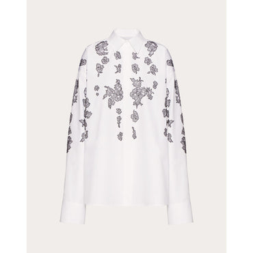 Embroideries Shirt - Bianco/Nero