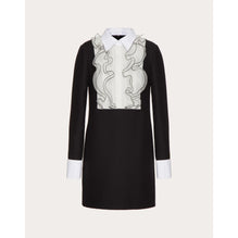 Crepe Dress - Nero/Avorio