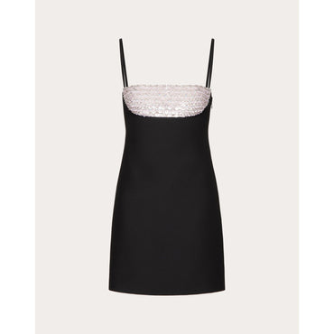 Embroideries Dress - Nero/Taffy