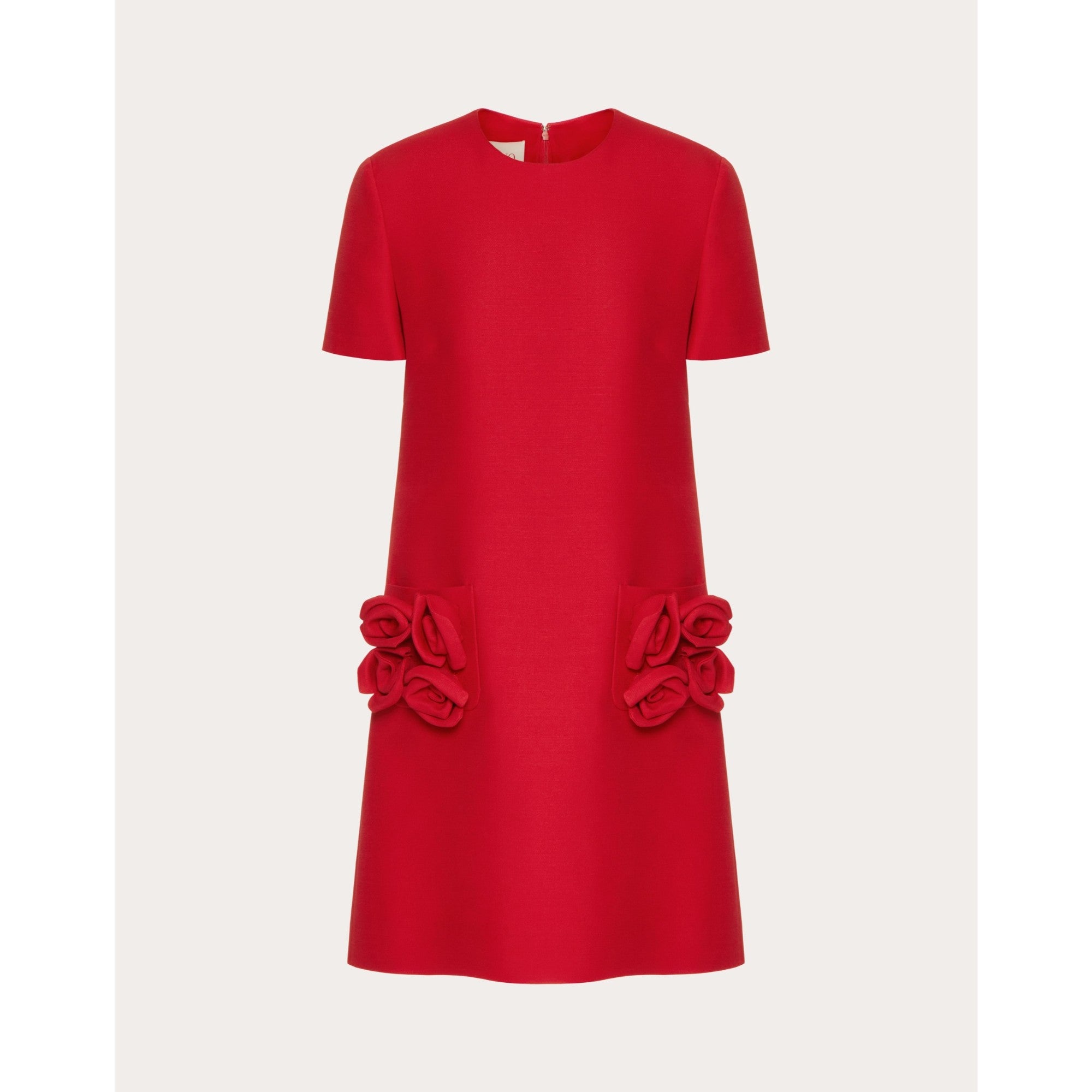 Crepe Dress - Rosso