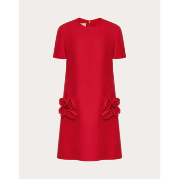 Crepe Dress - Rosso