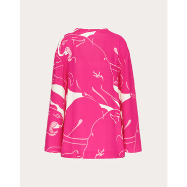 Panther Blouse - Milk/Pink PP