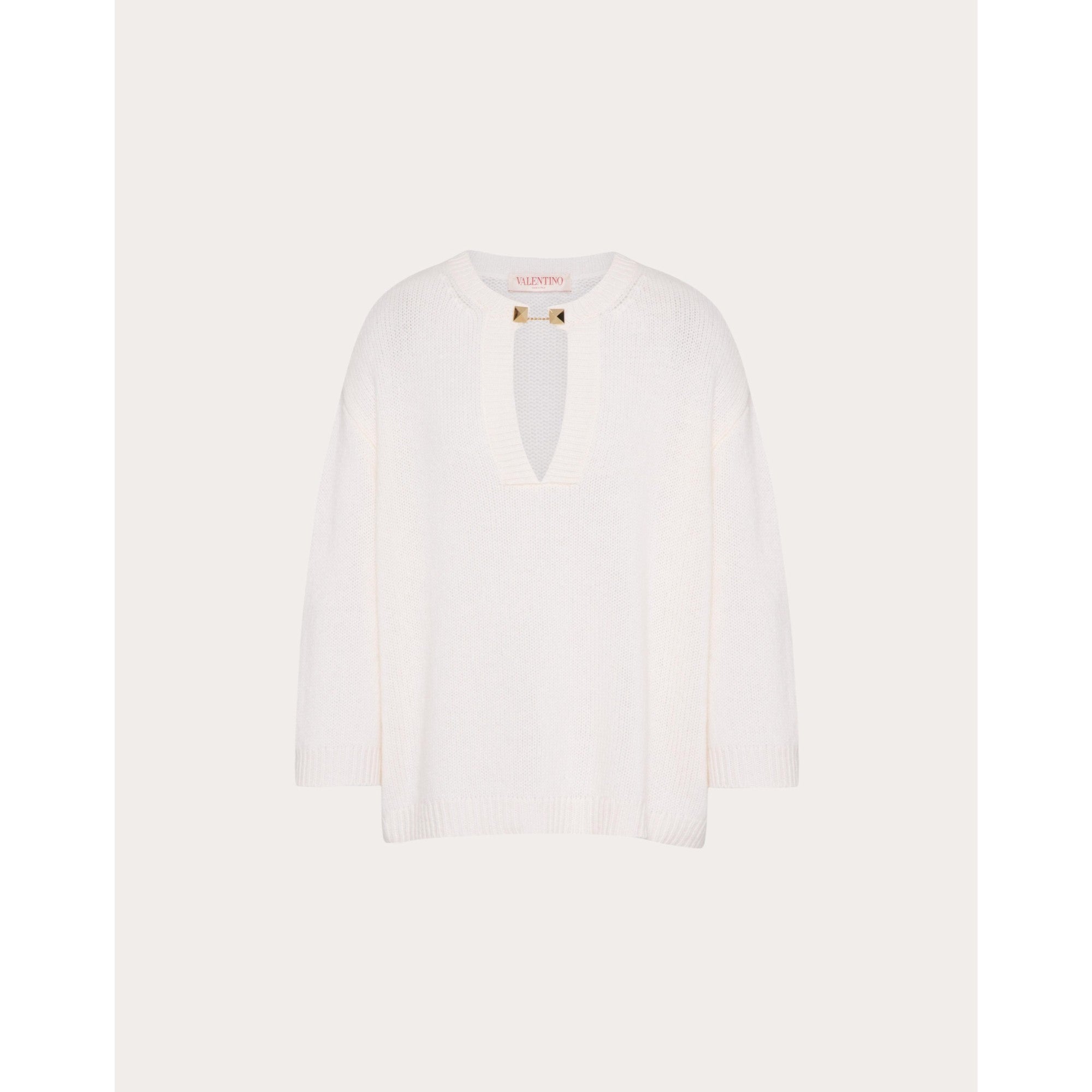 Solid Knit Blouse - Avorio