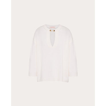 Solid Knit Blouse - Avorio