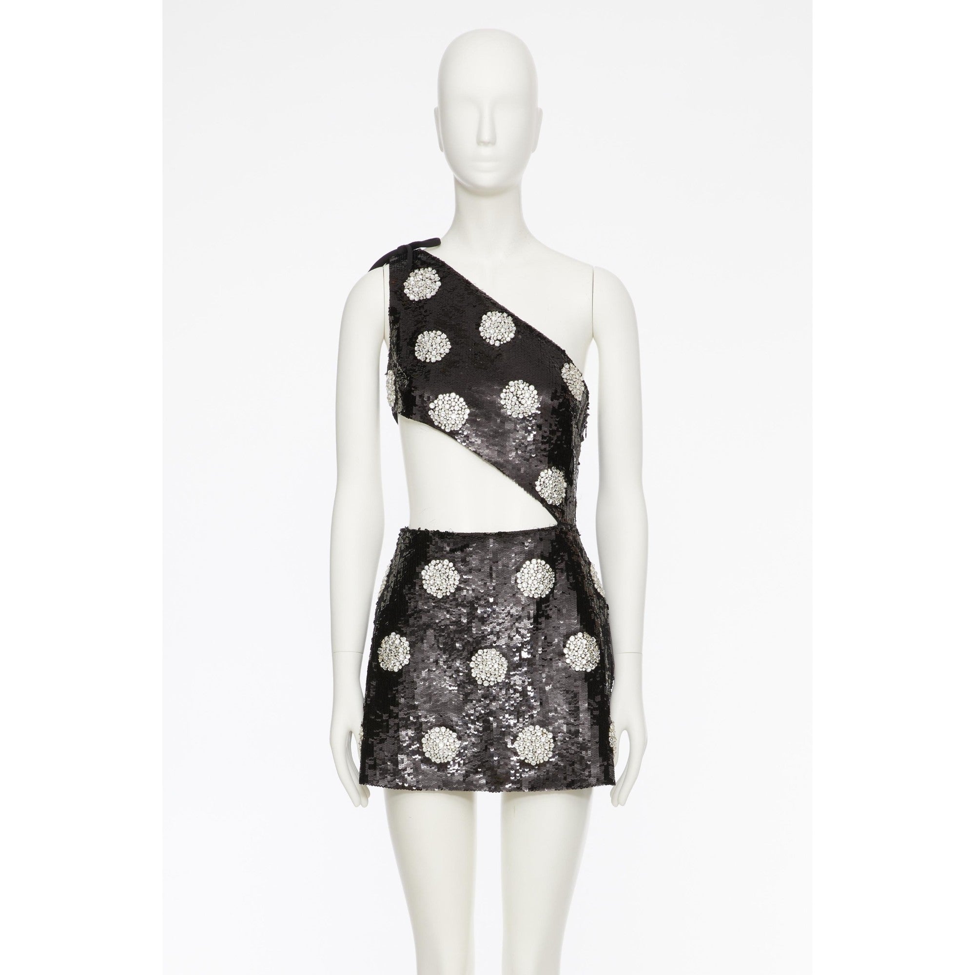Embroideries Dress - Nero/Silver