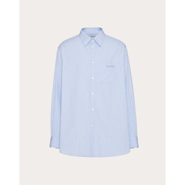 Valentino Shirt - Riga Azzurra E Bianco