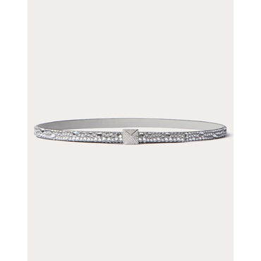 One Stud Buckle Belt - Crystal/Opal Grey/Crystal
