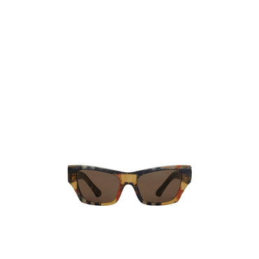 Shield Facet Cat-eye Sunglasses - Light Sand
