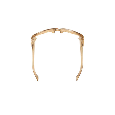 Shield Cutout Sunglasses - Light Beige