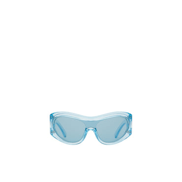 Shield Cutout Sunglasses - Light Sky Blue