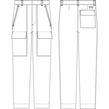Men M.Woven Pants - 020 Blanc Cassé