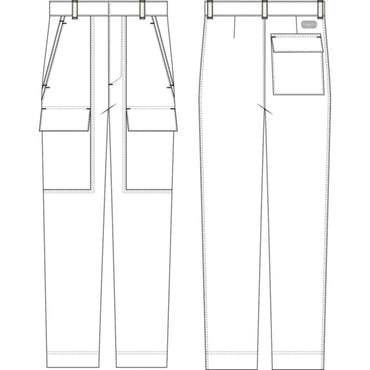 Men M.Woven Pants - 020 Blanc Cassé
