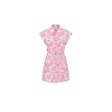 Women Denim Dress - 0844 Fantaisie Blanc