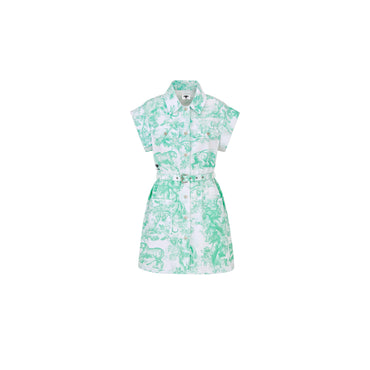 Women Denim Dress - 0864 Fantaisie Blanc