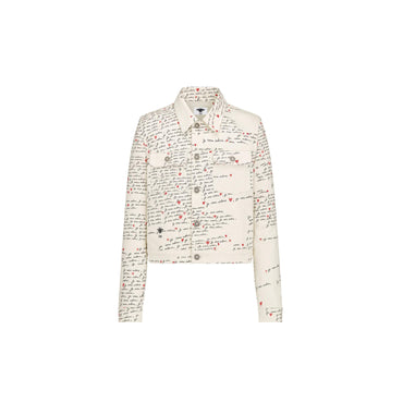 Women Denim Jacket - 0893 Fantaisie Blanc