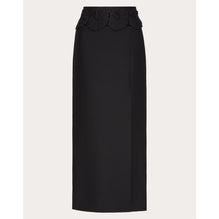 Partial Embroidery Skirt - Nero