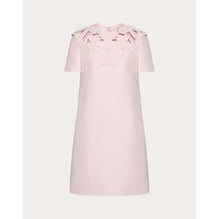 Partial Embroidery Dress - Grey Rose