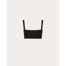 Cotton Guipure Top - Nero