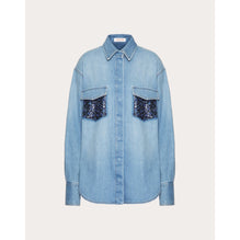 Embroideries Shirt - Denim Blu Lav Chiaro