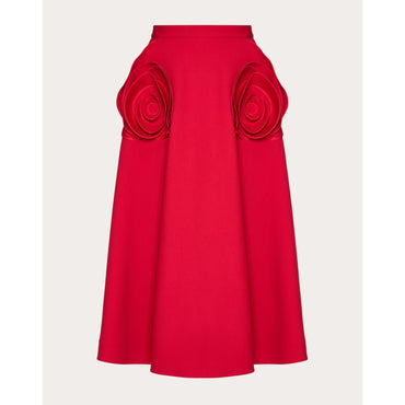 Crepe Skirt - Rosso