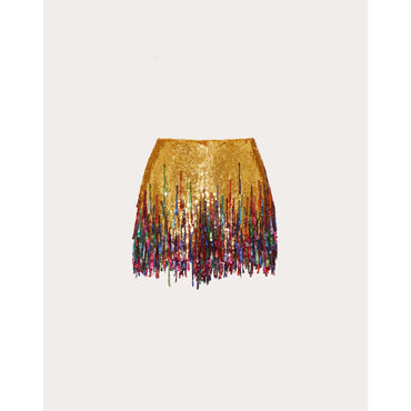 Embroideries Shorts - Oro/Multicolor