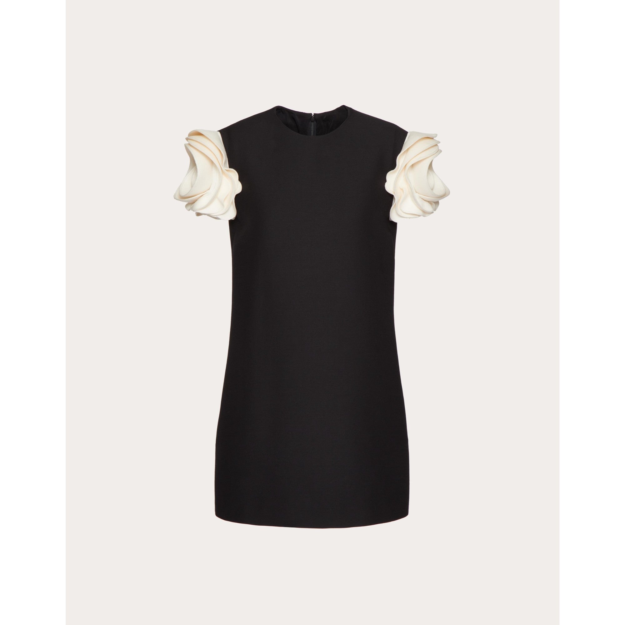 Crepe Dress - Nero/Avorio