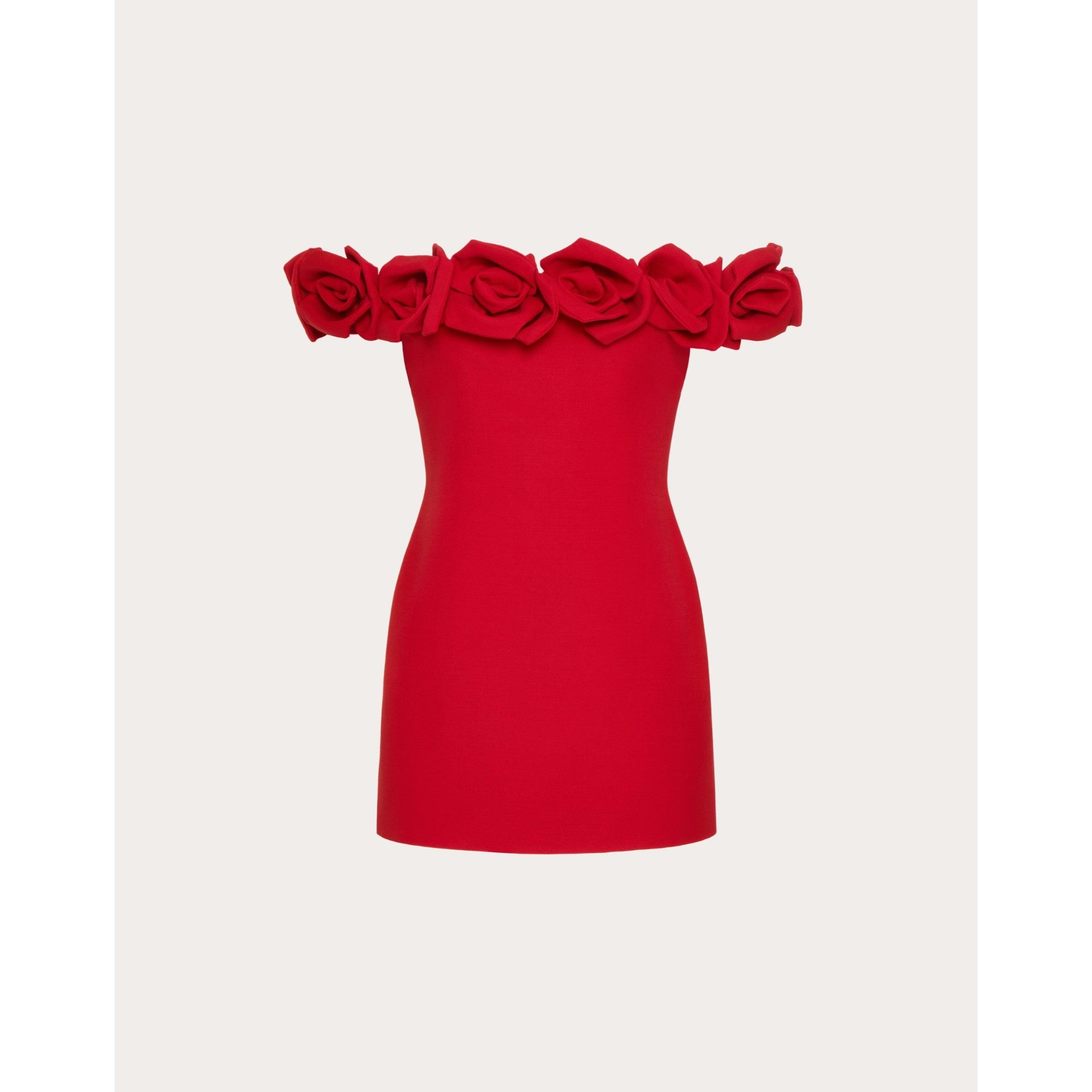 Crepe Dress - Rosso