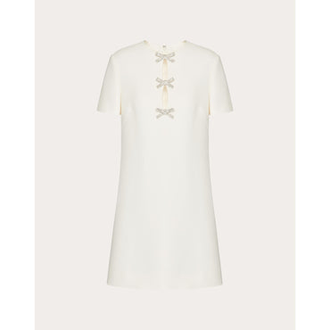 Embroideries Dress - Avorio/Silver