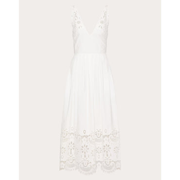 Broderie Infinie Dress - Bianco