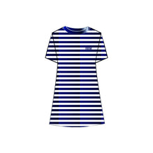 Rtw Jer Dresses - 48D Marine/Blanc