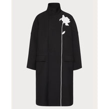 Flowers Embroideries Coat - Nero